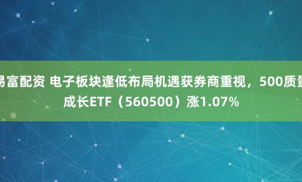 易富配资 电子板块逢低布局机遇获券商重视,500质量成长ETF(560500)涨1.07%